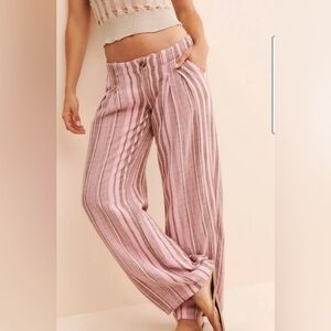 Striped Pink Women's Pants